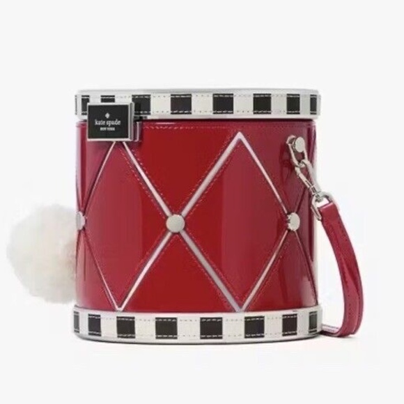 KATE SPADE Oh What Fun Toy Store 3D Drum Crossbody Bag Holiday Christmas Gift - Picture 4 of 7
